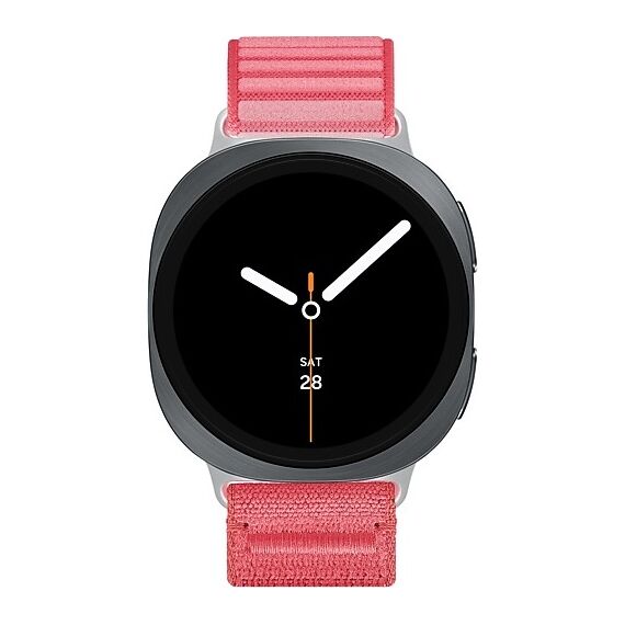 Galaxy Watch 8 | 40 мм | 4G LTE | Graphite | Fabric/Red | S/M, Тип ремешка : Fabric, Размер корпуса : 40 мм, Цвет: Graphite, Цвет ремешка: Red, Размер ремешка : S/M, Подключение часов : Bluetooth / Wi-Fi + 4G LTE, изображение 3